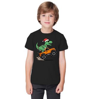 Obrázek 1 produktu Dětské tričko Vánoční T-Rex v Monster Trucku