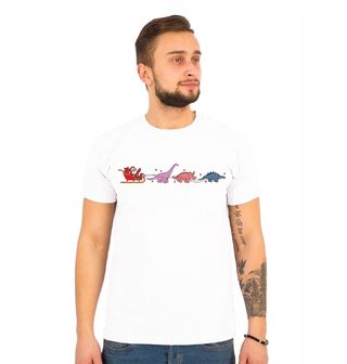 Obrázek 1 produktu Pánské tričko Santa a Dinosauří Spřežení