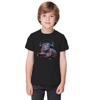 Obrázek 1 produktu Dětské tričko Gamer Kapybara