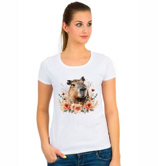 Obrázek 1 produktu Dámské tričko Kapybara a Vlčí mák