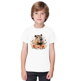 Obrázek 1 produktu Dětské tričko Kapybara a Vlčí mák