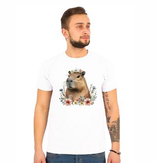 Obrázek 1 produktu Pánské tričko Květinová Kapybara