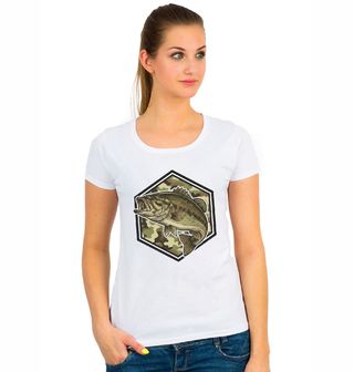 Obrázek 1 produktu Dámské tričko Maskáčový Okounek Camo Bass Fish