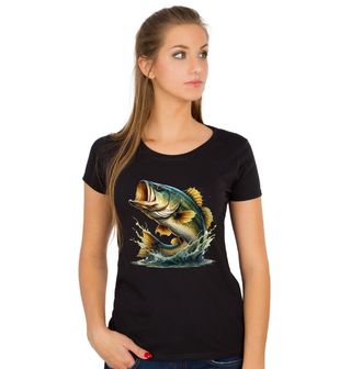 Obrázek 1 produktu Dámské tričko Výskakující Okoun z Vody