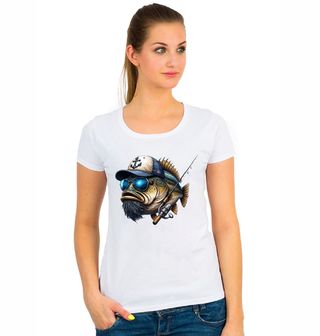 Obrázek 1 produktu Dámské tričko Vousatý Okoun s Prutem