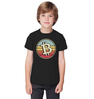 Obrázek 1 produktu Dětské tričko Retro Mince Bitcoin