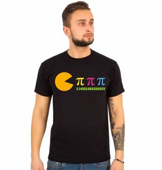 Obrázek 1 produktu Pánské tričko Matematický Pac-Man Pí (𝝅)