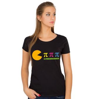 Obrázek 1 produktu Dámské tričko Matematický Pac-Man Pí (𝝅)