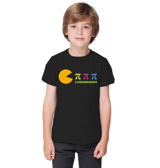 Obrázek 1 produktu Dětské tričko Matematický Pac-Man Pí (𝝅)