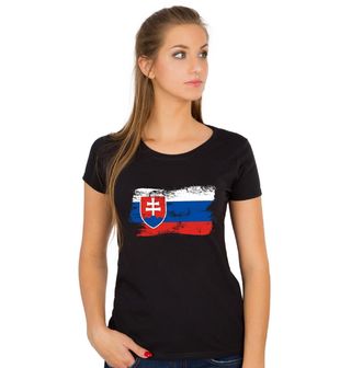 Obrázek 1 produktu Dámské tričko Vintage Vlajka Slovenské republiky