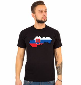 Obrázek 1 produktu Pánské tričko Slovenská Mapa s Vlajkou