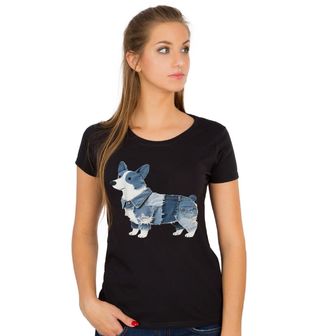 Obrázek 1 produktu Dámské tričko Džínový Corgi