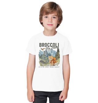Obrázek 1 produktu Dětské tričko Odvážná Kočka Broccoli na Výpravě