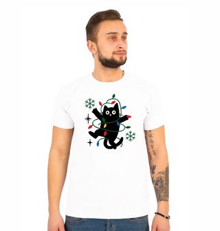 Obrázek 1 produktu Pánské tričko Černá Kočka ve Světýlkách