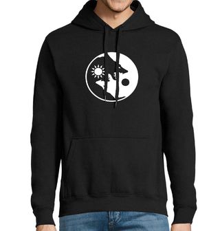Obrázek 1 produktu Pánská mikina Jin a Jang Vlci Dne a Noci Yin Yang Wolf