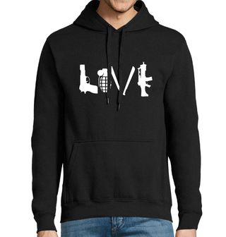 Obrázek 1 produktu Pánská mikina Láska ke zbraním LOVE