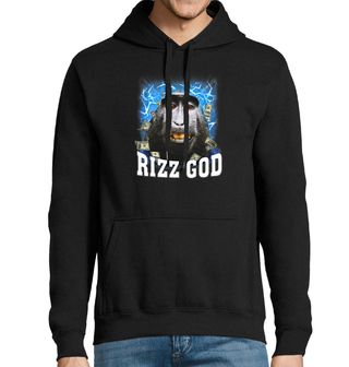 Obrázek 1 produktu Pánská mikina Opice Makak Rizz God