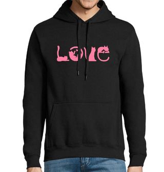 Obrázek 1 produktu Pánská mikina Láska ke Kočkám LOVE
