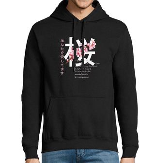 Obrázek 1 produktu Pánská mikina Japonský třešňový květ Sakura