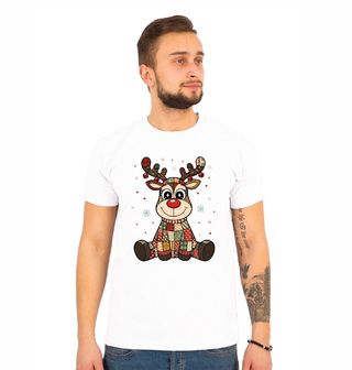 Obrázek 1 produktu Pánské tričko Zaplátovaný Vánoční Sobík