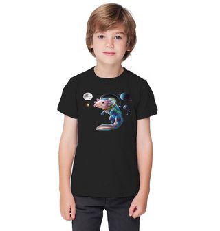 Obrázek 1 produktu Dětské tričko Astronaut Axolotl ve Vesmíru