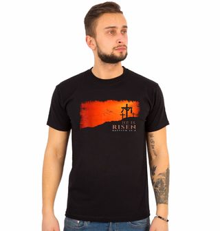 Obrázek 1 produktu Pánské tričko Ježíš vstal z mrtvých Matouš 28:6