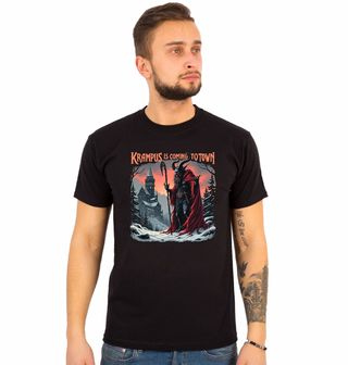 Obrázek 1 produktu Pánské tričko Krampus přichází do města