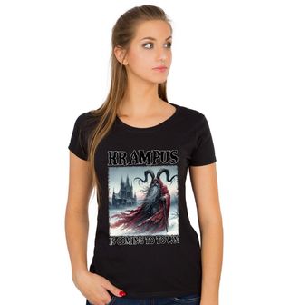 Obrázek 1 produktu Dámské tričko Vánoční Démon Krampus přichází