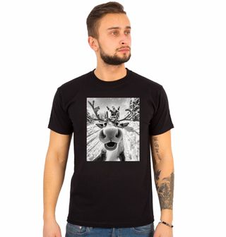 Obrázek 1 produktu Pánské tričko Selfie Soba a Santy ve Sněhové Vánici
