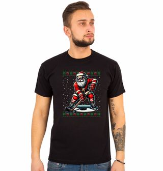 Obrázek 1 produktu Pánské tričko Santa Hokejista