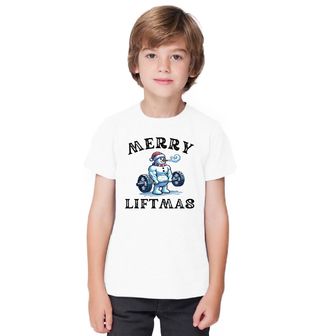 Obrázek 1 produktu Dětské tričko Namakaný Sněhulák Merry Liftmas