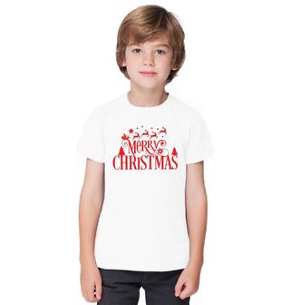 Obrázek 1 produktu Dětské tričko Veselé Santovy Vánoce Merry Christmas