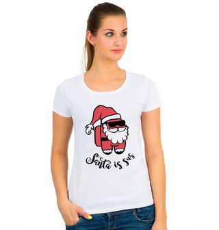 Obrázek 1 produktu Dámské tričko Podezřelý Santa Claus Santa is Sus