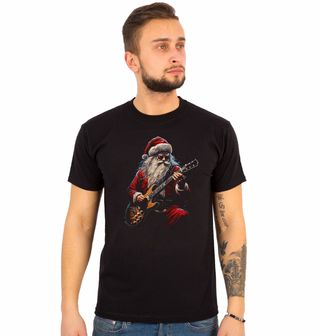 Obrázek 1 produktu Pánské tričko Rockový Santa s Kytarou
