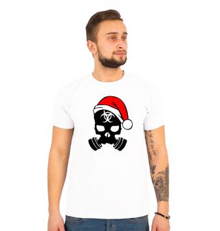 Obrázek 1 produktu Pánské tričko Vánoční Biohazard Lebka
