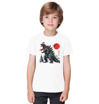 Obrázek 1 produktu Dětské tričko Vánoční Godzilla v Tokiu
