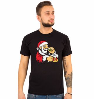 Obrázek 1 produktu Pánské tričko Opilý Santa s Jointem