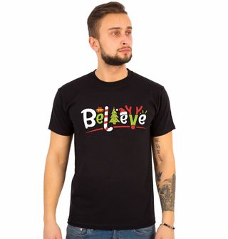 Obrázek 1 produktu Pánské tričko Věř v Kouzlo Vánoc Believe