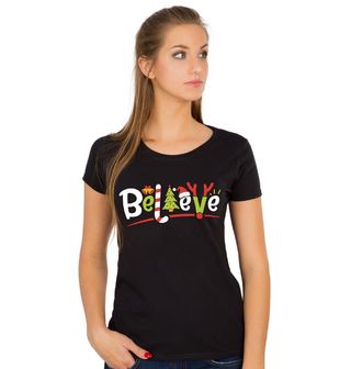 Obrázek 1 produktu Dámské tričko Věř v Kouzlo Vánoc Believe