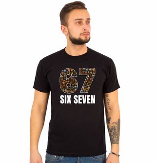 Obrázek 1 produktu Pánské tričko Italský Brainrot Six Seven 67