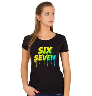 Obrázek 1 produktu Dámské tričko Rozteklý Meme 67 Six Seven