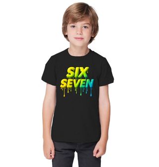 Obrázek 1 produktu Dětské tričko Rozteklý Meme 67 Six Seven