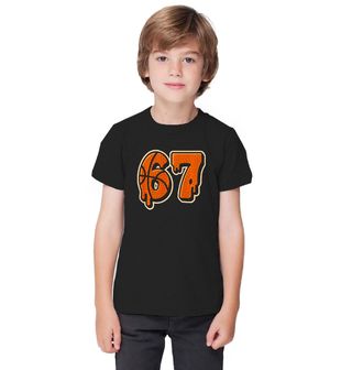 Obrázek 1 produktu Dětské tričko Basketbalový Meme 67 Six Seven