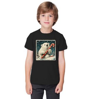 Obrázek 1 produktu Dětské tričko Vánoční známka Lední Medvěd