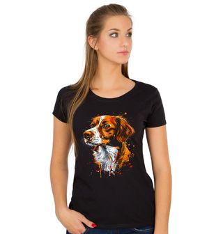 Obrázek 1 produktu Dámské tričko Bretaňský ohař Brittany Dog