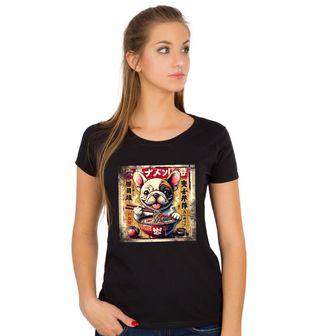 Obrázek 1 produktu Dámské tričko Retro Plakát Buldoček a Ramen