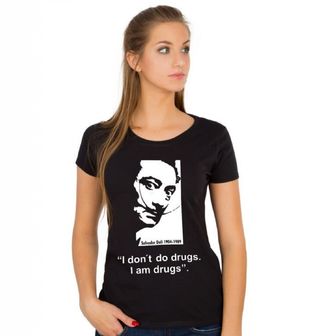 Obrázek 1 produktu Dámské tričko Salvador Dalí „I dont do drugs. I am drugs.