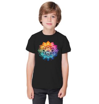 Obrázek 1 produktu Dětské tričko Květina Harmonie Duhová Mandala