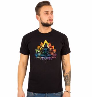 Obrázek 1 produktu Pánské tričko Osvícený Budha v Lotosové Meditaci