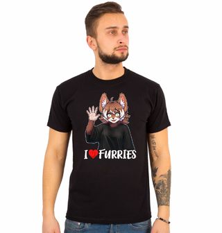 Obrázek 1 produktu Pánské tričko Miluji Furíky I Love Furries